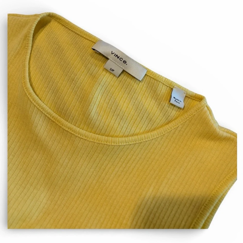 Vince Ribbed Tank Top - Picture 2 of 3